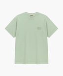 DRAWING LOGO DYEING TEE IN MINT image 6