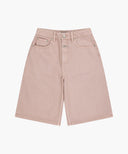 W LONG BERMUDA DENIM PANTS IN DUST PINK image 6