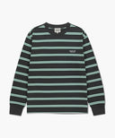 MULTI COLOR STRIPE LONG SLEEVE IN CHARCOAL GREY image 6