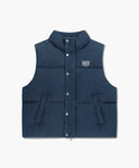 CLASSIC LOGO DENIM DOWN VEST IN DARK BLUE image 6