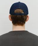 DENIM WASHING REGULAR LOGO BALL CAP IN INDIGO image 6