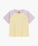 W SMALL REGULAR LOGO RAGLAN CROP TEE IN LIGHT PURPLE image 6