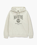 CREST CRACK LOGO OVERSIZED HOODIE IN OATMEAL image 6