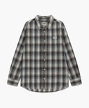 CLASSIC LOGO OMBRE CHECK SHIRT IN BROWN