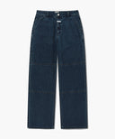 M DOUBLE KNEE CARPENTER DENIM PANTS IN DARK BLUE image 6