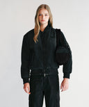 MARITHE X ALPHA INDUSTRIES CLASSIC LOGO NYLON DUFFLE BAG IN BLACK image 6