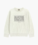 CLASSIC LOGO KNIT PULLOVER IN IVORY image 6