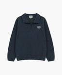 CLASSIC LOGO HALF NECK FLEECE SWEATSHIRT IN NAVY image 6