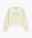 W CLASSIC LOGO CROP SWEATSHIRT IN FLOWER image 6