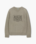 CLASSIC LOGO KNIT PULLOVER IN OATMEAL image 9