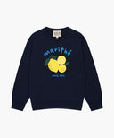 KIDS CITRON KNIT PULLOVER IN NAVY image 6