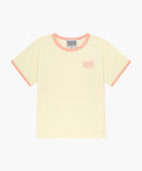 KIDS SMALL CLASSIC LOGO RINGER TEE IN CREAM image 6