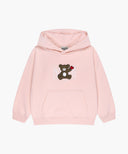 KIDS BEAR CLASSIC LOGO HOODIE IN PINK image 6