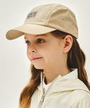 KIDS CLASSIC LOGO NYLON CAMP CAP IN BEIGE image 6