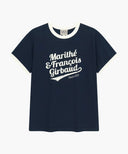 VINTAGE LOGO RINGER TEE IN NAVY image 6