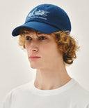 SAILING GRAPHIC COVERED CAP IN DARK BLUE image 8