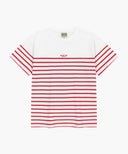 BLOCK STRIPE TEE IN RED image 6