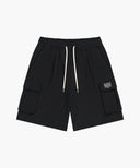 CLASSIC LOGO CARGO SWEAT SHORTS IN BLACK image 6