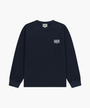 BACK CLASSIC LOGO LONG SLEEVE TEE IN NAVY image 6