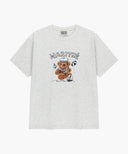 MARINE DRAWING DOODLE GRAPHIC TEE IN LIGHT HEATHER GREY image 6