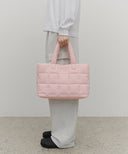 CLASSIC LOGO PADDING TOTE BAG IN BABY PINK image 6