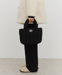 CLASSIC LOGO BOUCLE PADDING BAG IN BLACK image 6