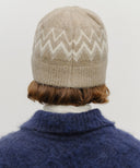 FAIRISLE BEANIE IN BEIGE image 6