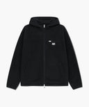 MARITHÉ SPORT FLEECE HOOD ZIP-UP JACKET IN BLACK image 6