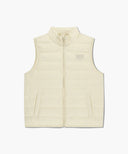CLASSIC LOGO LIGHT DOWN VEST IN CREAM image 6