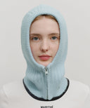 CLASSIC LOGO ZIP UP BALACLAVA IN SKY BLUE