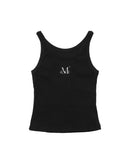 BACK DETAIL SIGNATURE SLEEVELESS IN BLACK