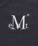 ONYX SIGNATURE LOGO V-NECK HALF T IN CHARCOAL