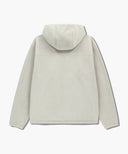 MARITHÉ SPORT FLEECE HOOD ZIP-UP JACKET IN LIGHT GRAY image 7
