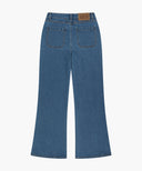 W BOOT-CUT DENIM PANTS IN BLUE image 7