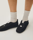 W BANDING FLATS SNEAKERS IN BLACK image 10