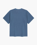 OUTLINE CLASSIC LOGO OVERSIZED DYEING TEE IN LIGHT BLUE