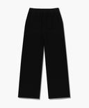 W EMBROIDERY CLASSIC LOGO SWEAT PANTS IN BLACK
