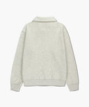 CLASSIC LOGO HALF ZIPUP SWEATSHIRT IN OATMEAL image 13
