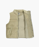 CLASSIC LOGO DOWN VEST IN BEIGE image 7