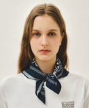 CLASSIC LOGO BANDANA SCARF IN NAVY image 7