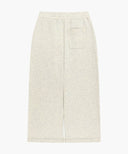 W CLASSIC LOGO SWEAT LONG SKIRT IN OATMEAL image 7