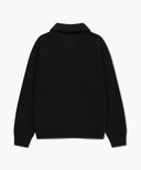 CLASSIC LOGO HALF ZIPUP SWEATSHIRT IN BLACK image 7