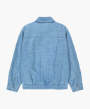 DENIM HARRINGTON JACKET IN BLUE image 13