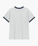[MARITHE_DISNEY] MICKEY_FRENCH RINGER TEE IN LIGHT HEATHER GREY image 7