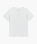 W SMALL CLASSIC LOGO TEE IN WHITE image 7