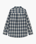 CLASSIC LOGO OMBRE CHECK SHIRT IN NAVY