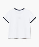 W CLASSIC LOGO RINGER TEE IN WHITE image 7