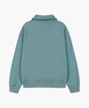 CLASSIC LOGO HALF ZIPUP SWEATSHIRT IN MINT GREY image 7