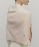 CIRCLE LOGO SHAWL MUFFLER IN BEIGE image 7