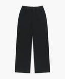 W BASIC FOLD-OVER SWEAT PANTS IN BLACK image 6